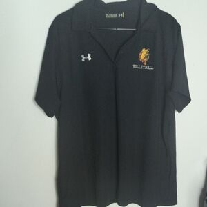 Under Armour Black Polo with Volleyball Logo